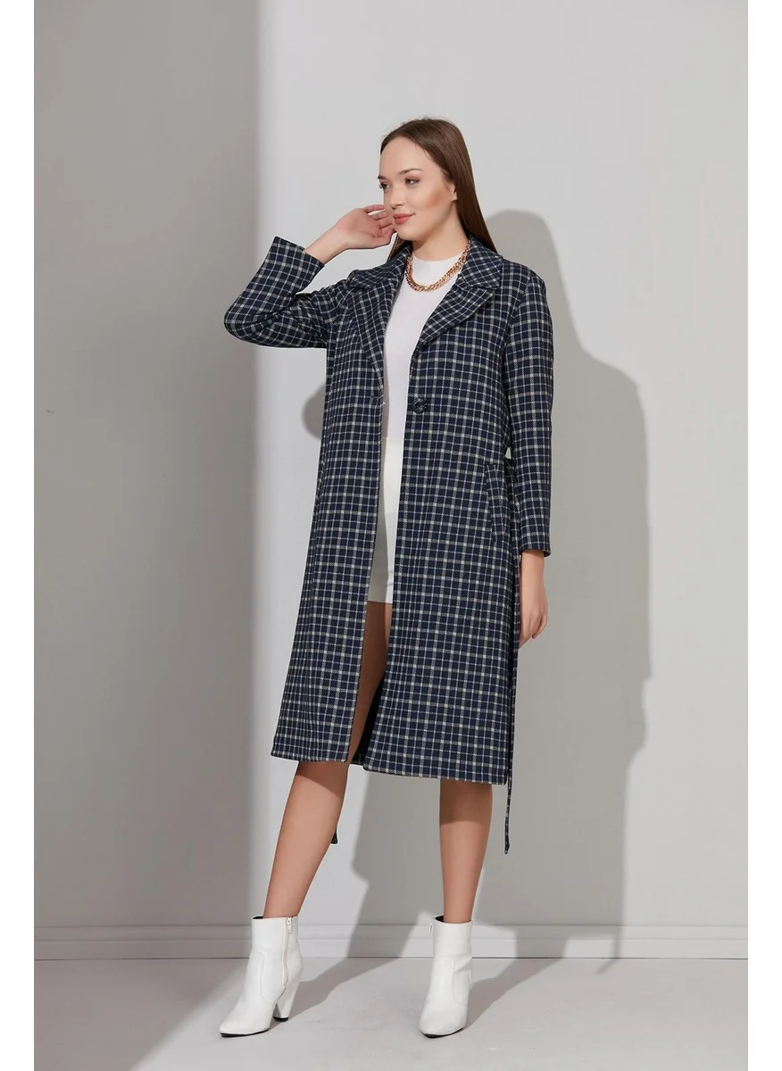 Alexander Gardi Alexandergardı Plaid Lined Coat (B22-20603)
