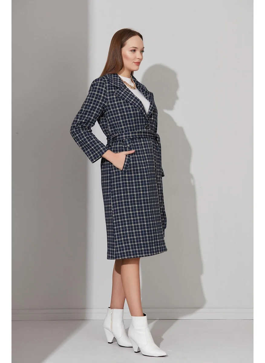 Alexander Gardi Alexandergardı Plaid Lined Coat (B22-20603)