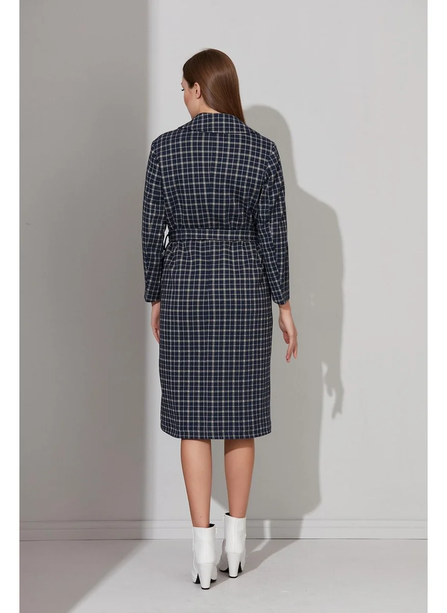 Alexander Gardi Alexandergardı Plaid Lined Coat (B22-20603)