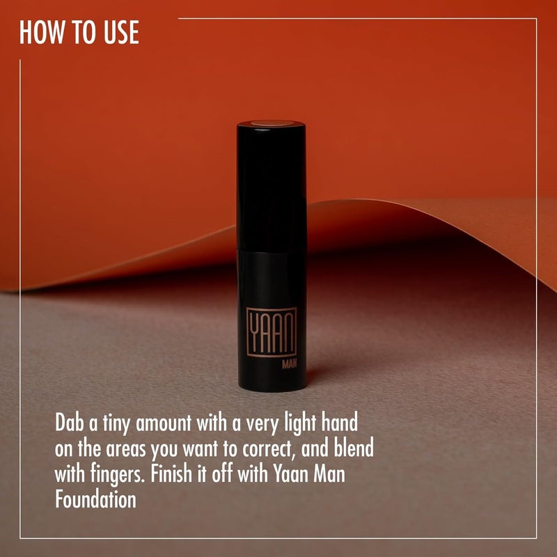 YAAN MAN Transformation Stick Suitabe For All Skin Types Medium Coverage Orange Color Corrector To Erase Natural Dark Circles With Chia And Avocado Oil 44 Gm - Image 5