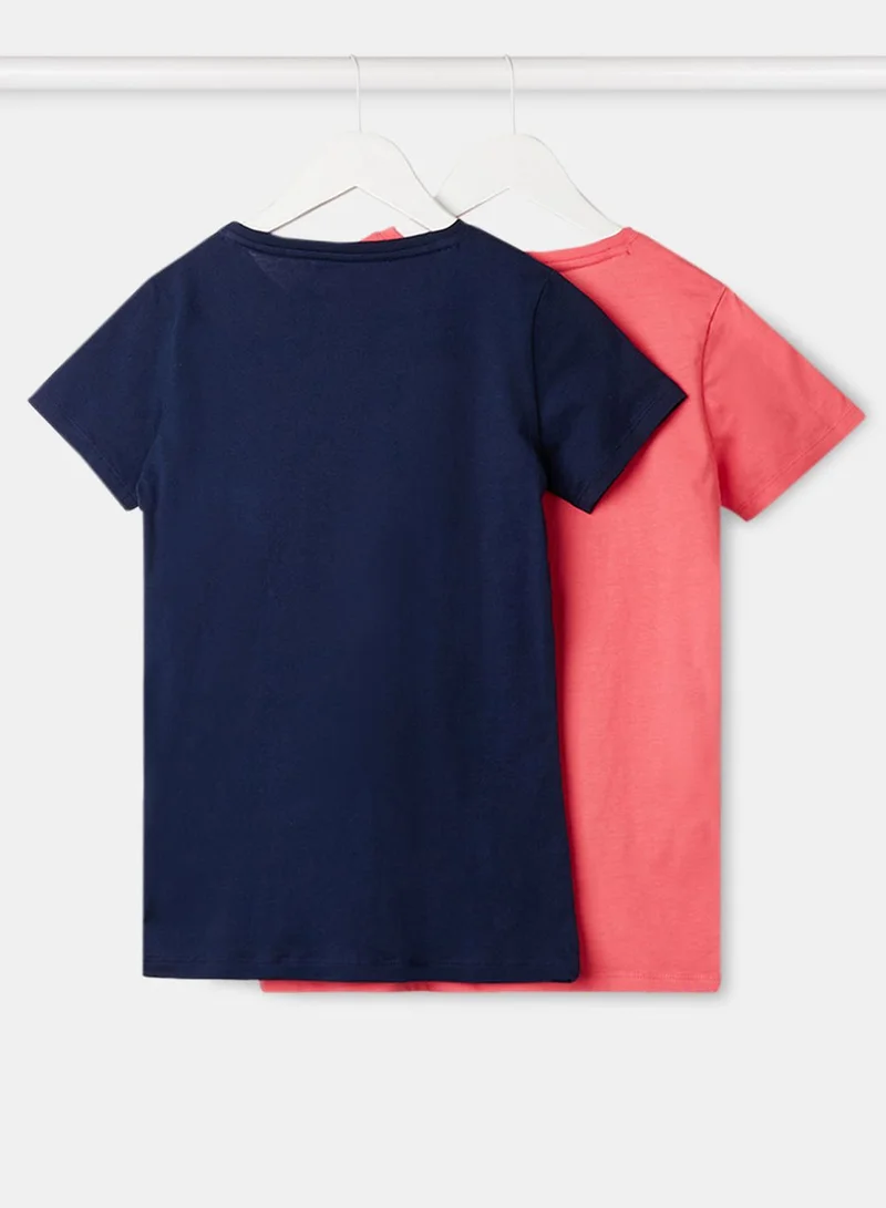 CALVIN KLEIN Youth 2 Pack Logo Print T-Shirt