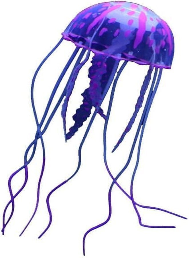 Galepromot Purple Artificial Simulation Glowing Jellyfish Suitable for Fish Tank, Aquarium Decoration Popular Ornaments, Aquarium Décor Thematic Ornaments - Image 1