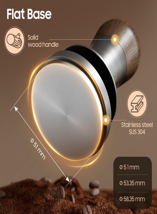 ام اتش دابيلو - ثري بومبار مكبس قهوة MHW-3BOMBER مقاس 51 مم مع خاصية التغذية الراجعة الصوتية، مزود بثلاثة نوابض معايرة، يتحمل وزن 30 رطلاً، قاعدة مسطحة T6182T-OS - Image 4