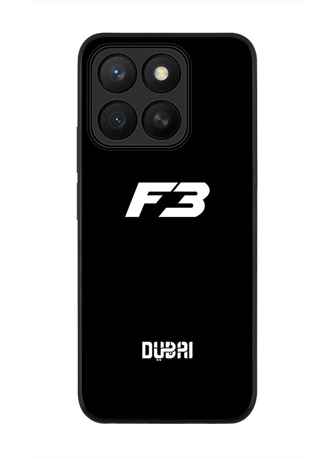 Stylizedd For Honor X8c Case,Slim fit Camera Protection, Shockproof Thin Phone cover  -  Faz3 Dubai Black