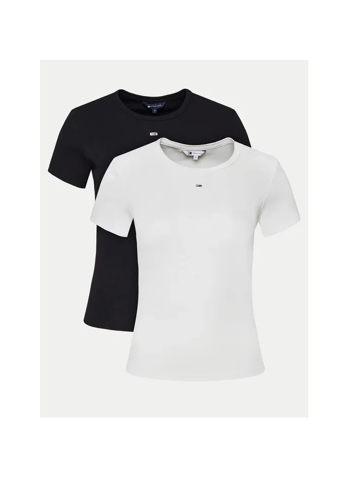 تومي جينز 2 Pack Of Logo Crew Neck T-Shirt