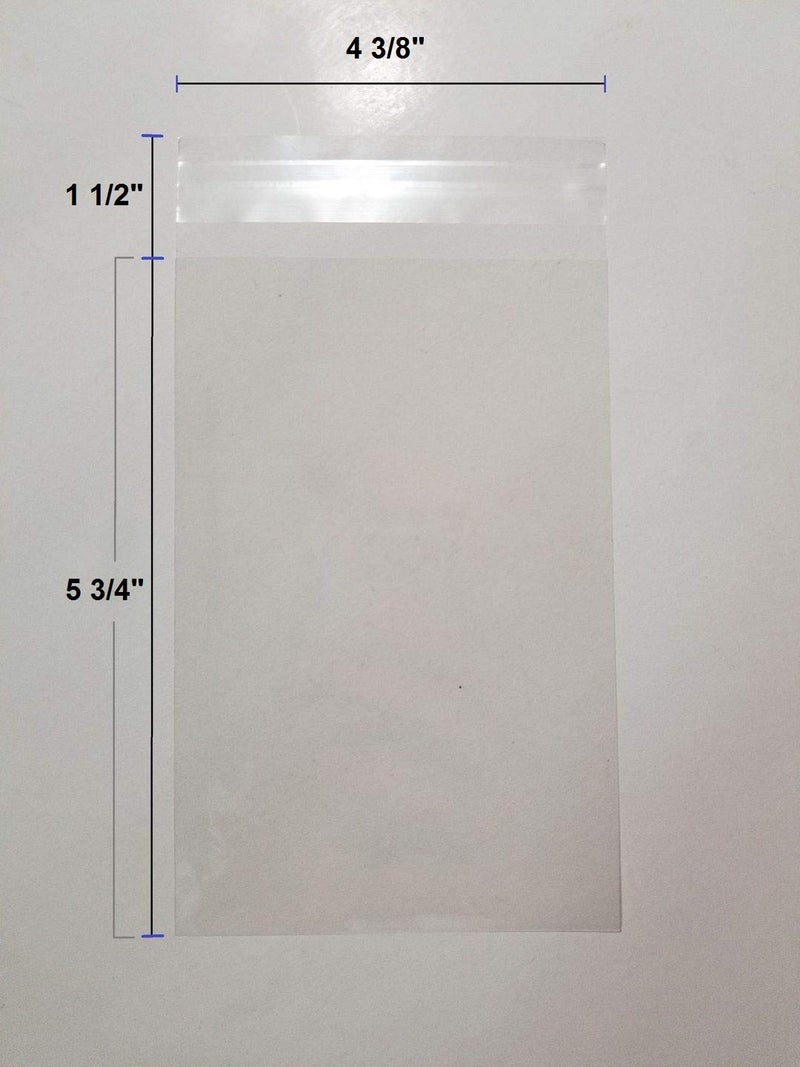 UNIQUEPACKING 100 Pcs 4 3/8 X 5 3/4 Clear A2 Card Resealable Cellophane Cello Bags (fit A2 card only, not envelope) - Image 4