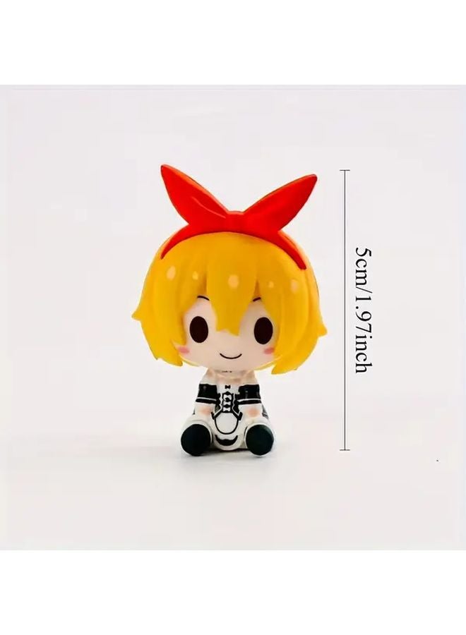 1pc Random Color Q Style Anime Figure Cute Desktop Display With Dynamic Pose PVC Collectible - Image 3