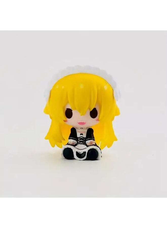 1pc Random Color Q Style Anime Figure Cute Desktop Display With Dynamic Pose PVC Collectible - Image 5
