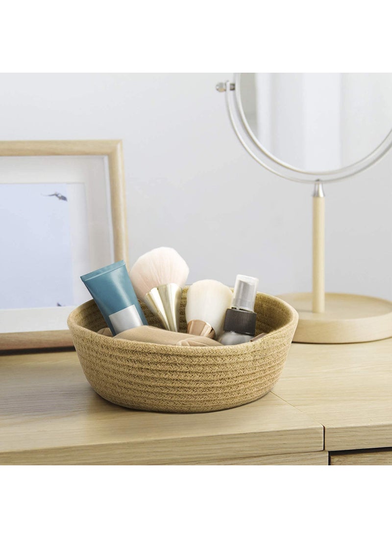 RUGSZONE RUGSZONE Jute Baskets Online Designer Baskets StorageShelves Baskets Fruit Baskets or Clothes Jute Storage Round Basket Beige Small 87 X 28  - Image 3