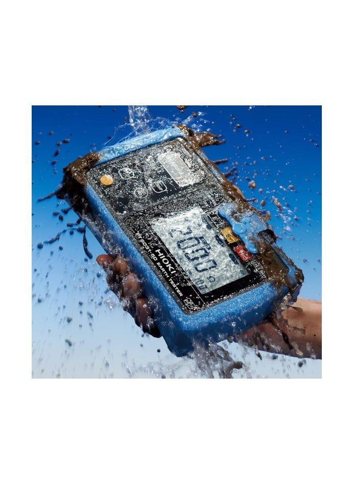 Hioki FT6031-50 Digital Earth Tester – Compact, Waterproof, and Dustproof Ground Resistance Tester, Easy-to-Use with Wide Measurement Range for Electrical Inspections and Field Testing - Image 2