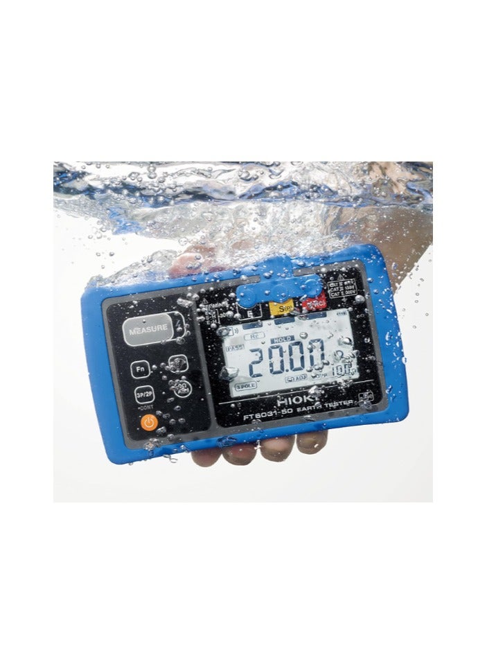 Hioki FT6031-50 Digital Earth Tester – Compact, Waterproof, and Dustproof Ground Resistance Tester, Easy-to-Use with Wide Measurement Range for Electrical Inspections and Field Testing - Image 3