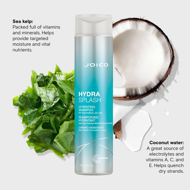 JOICO HydraSplash Hydrating Shampoo | For Fine, Medium, Dry Hair | Replenish Moisture | Add Hydration & Softness | With Sea Kelp & Coconut Water | 10.1 Fl Oz - Image 5