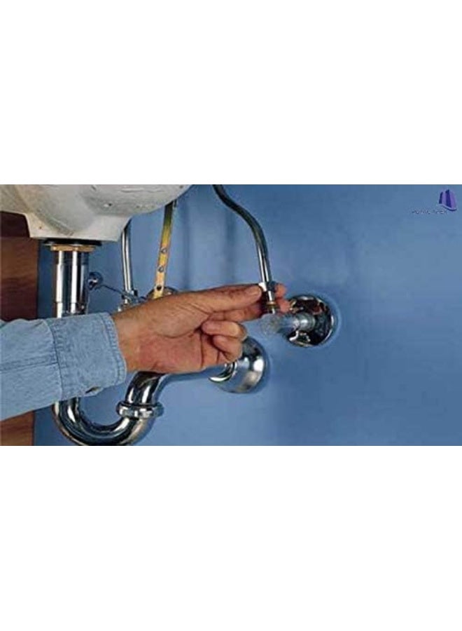 Royal Apex Chrome Plated Angle Valve 1/2" X 1/2" Toilet Kitchen Wash Basin Bathroom Fittings 2 Way - Image 3