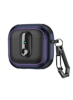 For Apple Airpods Pro2 Earphone Shell Electroplated With Switch Bluetooth Protective Cover Creative Airpods 4-Color:Black Dark Blue-Applicable Models:Airpods Pro