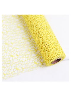 ZCM-HAPPY 1 Roll Gift and Bouquet Wrapping Paper Jacquard Wild Goose Mesh 50x450 cm  - Image 1