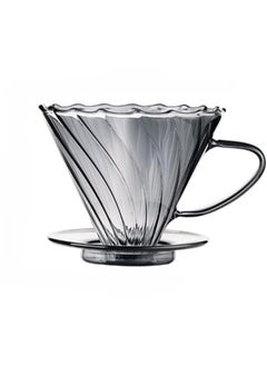 رانك  قمع تقطير V60 02 مع فلاتر قهوة v60 عدد 100 فلتر مقاس 02 حجم كبير ابيض  - Image 2