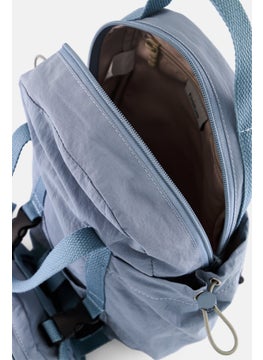 bebe Women Brand Logo Backpack 20 L x 31 H x 11 W cm, Blue  - Image 3