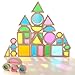 Dinhon 32Piece Acrylic Rainbow Building Blocks Set for Kids Colorful Stacking Blocks Educational Toddler Puzzles Preschool Learning Toys Gifts for Ages 1 2 3 4 5 Boys and Girls - Image 2