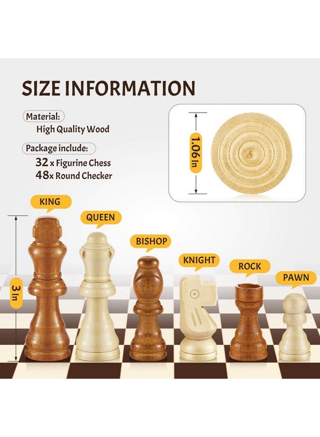 Sumind 80 Pieces Wooden Checkers Pieces Handcrafted Chess with Drawstring Storage Pouch Classic Wooden Chess Game Set Board Games Accessories in 2 Styles, 2 Colors  - Image 2
