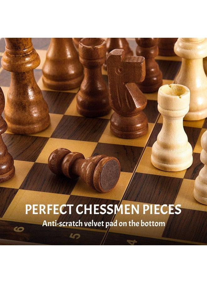 Sumind 80 Pieces Wooden Checkers Pieces Handcrafted Chess with Drawstring Storage Pouch Classic Wooden Chess Game Set Board Games Accessories in 2 Styles, 2 Colors  - Image 3