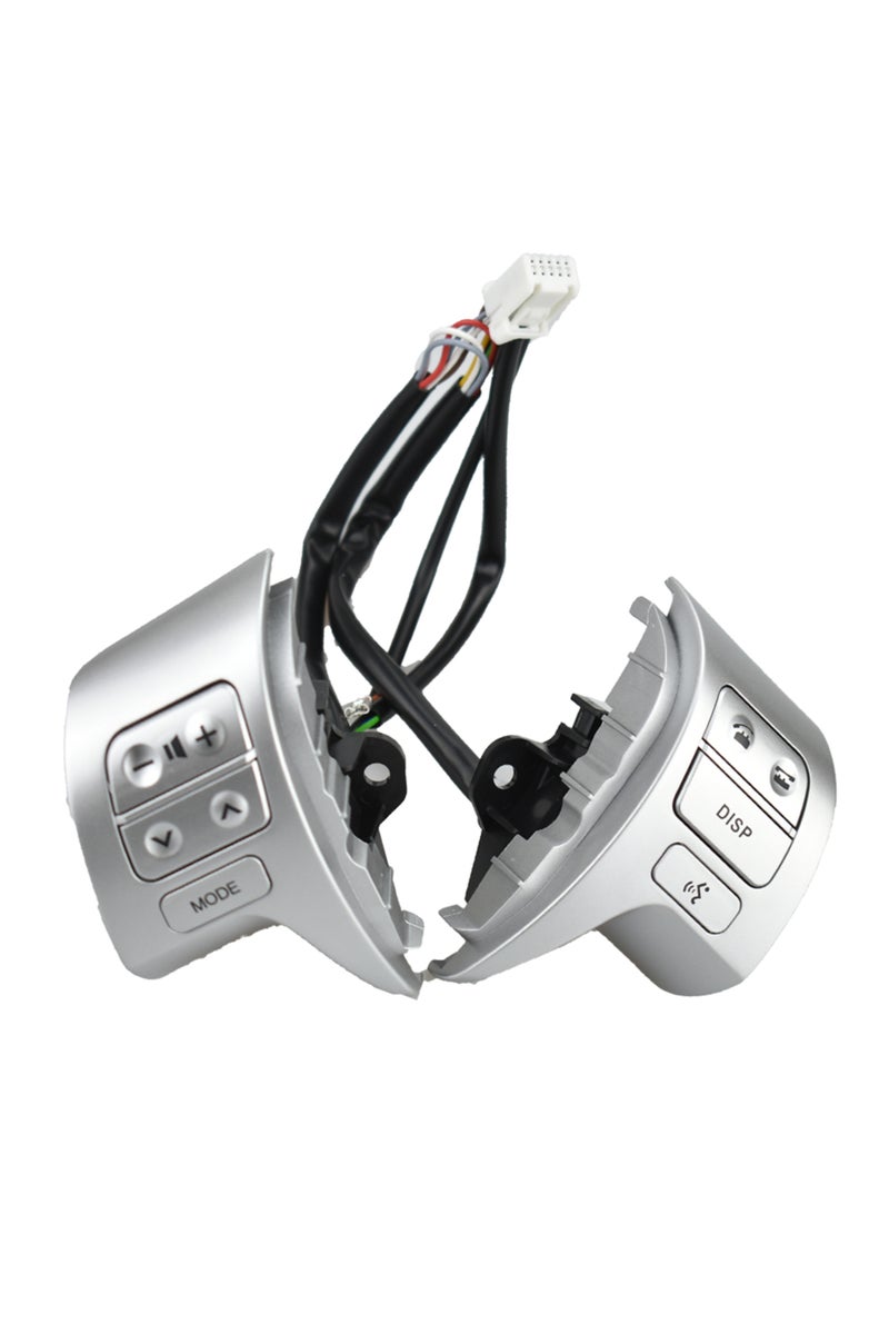 إيروريكس مفتاح تحكم جديد فضي اللون لعجلة القيادة لسيارة تويوتا كورولا ZRE150L ZRE151L ZRE152L موديلات 2007-2009