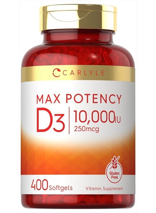 CARLYLE - Max Potency Vitamin-D, 10000 IU 400 Softgels - Image 1