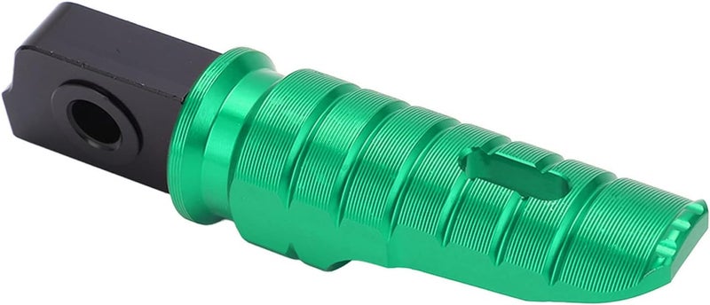 Tbest Front Footpeg Footrest 2pcs T6063 Aluminum Alloy Anti Slip Rustproof Replacement for GPR125 APR150 RS125 TUONO125 GPR250 (Green) - Image 3