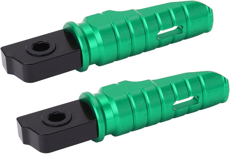 Tbest Front Footpeg Footrest 2pcs T6063 Aluminum Alloy Anti Slip Rustproof Replacement for GPR125 APR150 RS125 TUONO125 GPR250 (Green) - Image 5