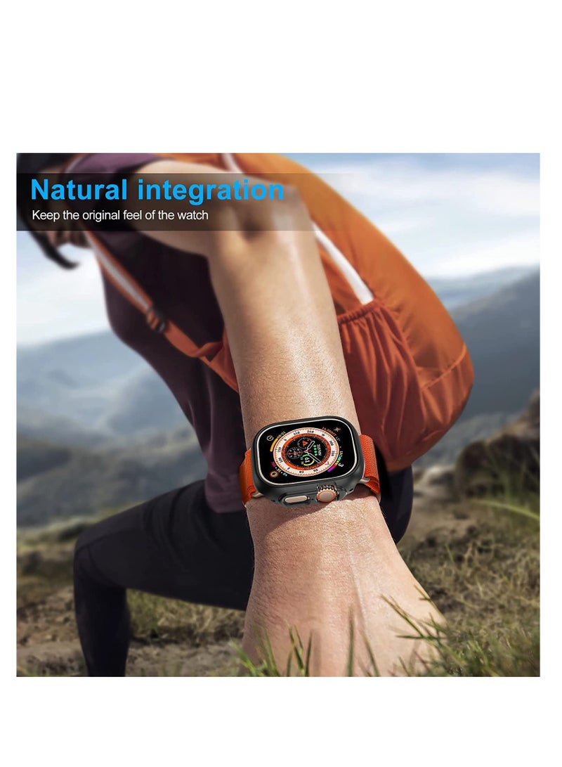 ELTRAZONE for Apple Watch Ultra 49mm Bumper Case [NO Screen Protector], 2 Pack All-Around Edge Shockproof Protective Hard PC Slim Bumper Cover Case for Apple Watch Ultra 49mm - Black - Image 2