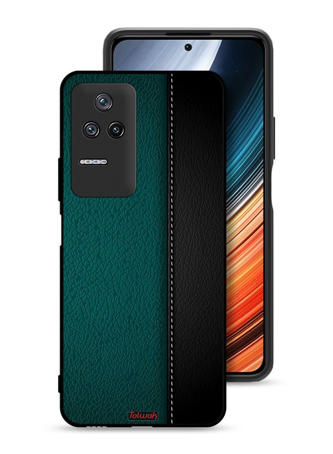 Tolwak Xiaomi Poco F4 Protective Case Cover Leather Pattern - Image 1