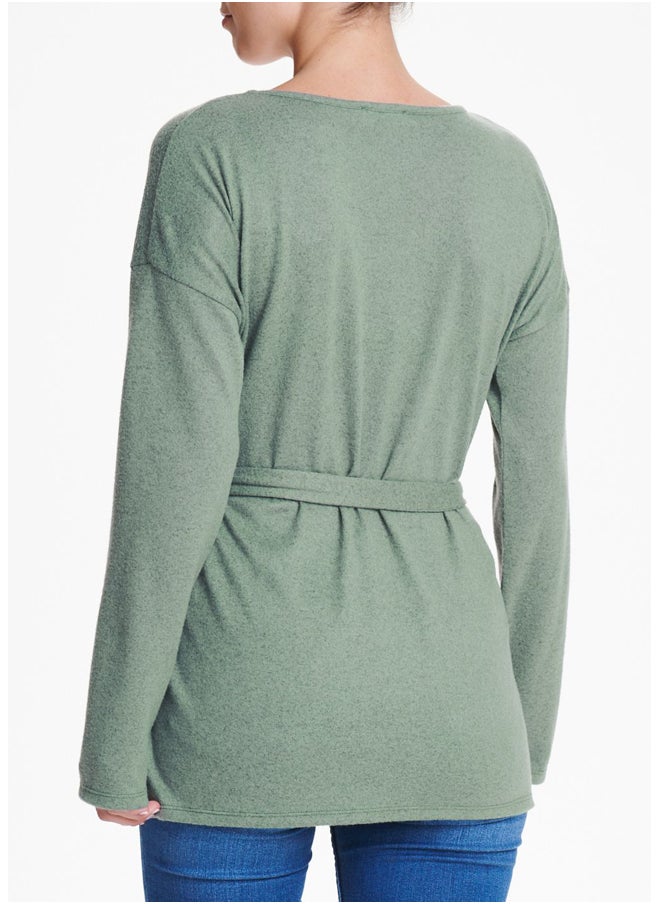 Matalan Soft Touch Belted Co-Ord Top  - Image 2