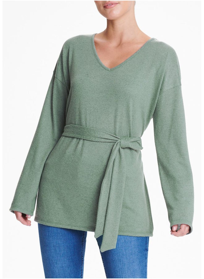 Matalan Soft Touch Belted Co-Ord Top  - Image 3