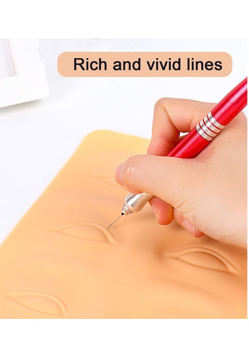 3 Pcs 3D Microblading Practice Skin for Eyebrows