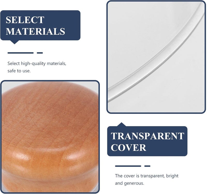 Acrylic Food Dome Cover 11inch round Cake Protector Lid 280x280x150mm Dustproof Food Display Cloche for Home Kitchen Serving - Image 3