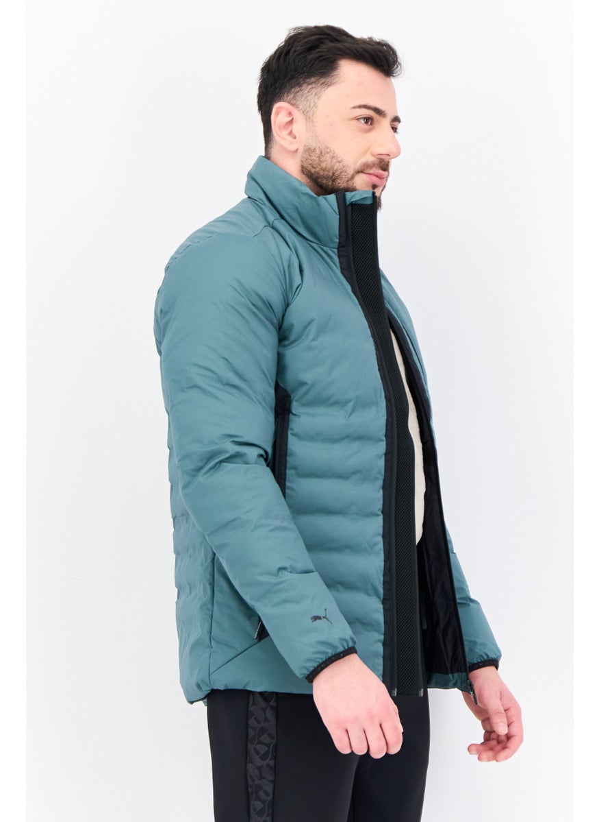 PUMA Men Sportswear Fit Long Sleeves Outdoor Jacket, Sage Green  - Image 2