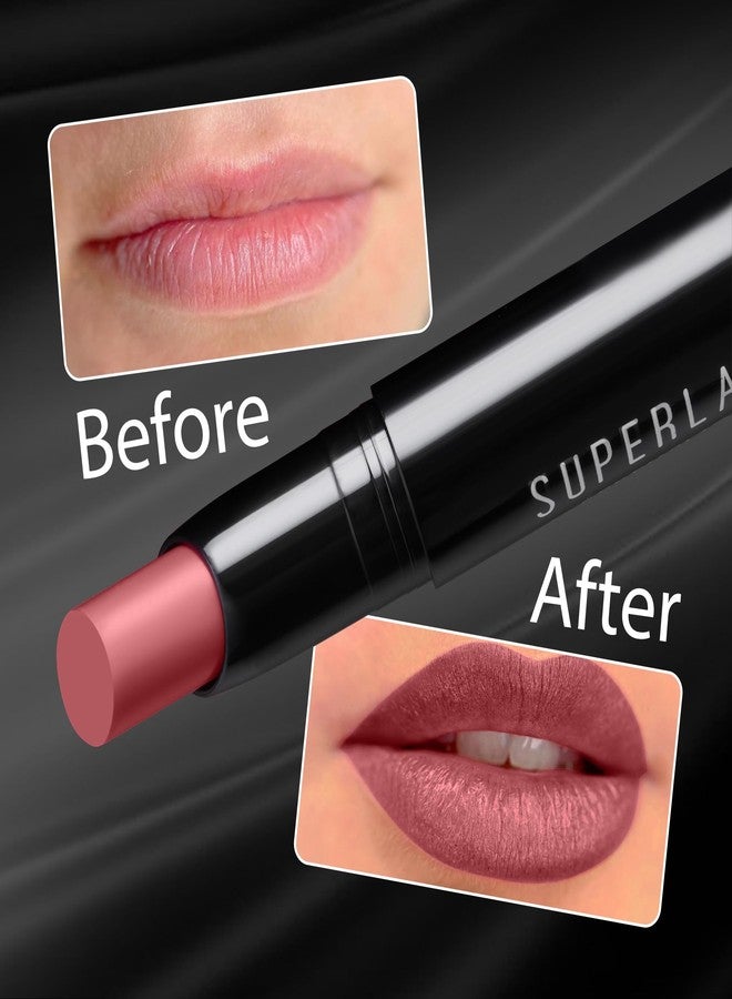 ME-ON SuperLast Matte Lipstick for Women | 24 Hrs Long Lasting | Waterproof, Smudge-Proof & Transfer-Proof | Lightweight, Cruelty-Free, High Pigment Soft Matte Finish (Nude Nuance, 2 gm) - Image 3
