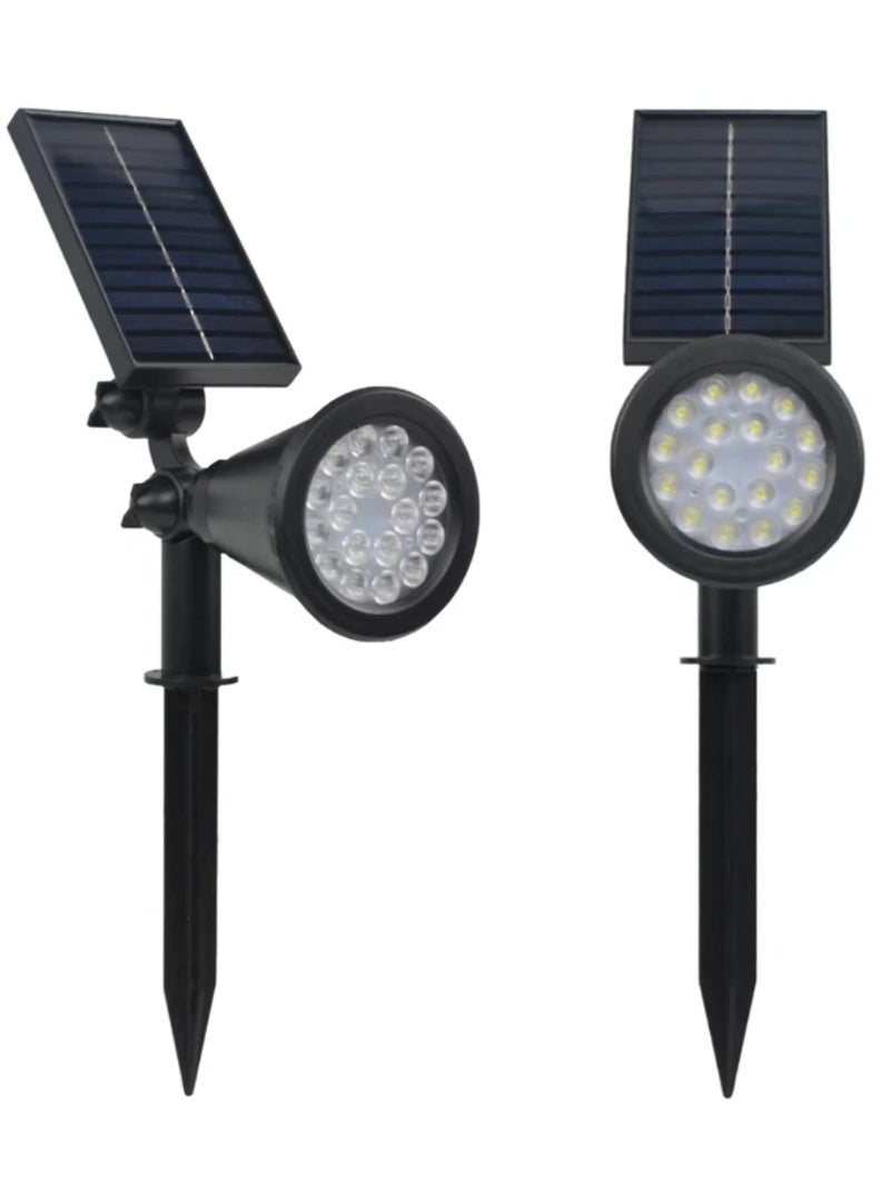 الثريات كشاف حديقة بالطاقة الشمسية 18 واط LED عالي السطوع مقاوم للماء – مصباح إنارة خارجية للممرات والحدائق والساحات والديكور الخارجي - Image 2