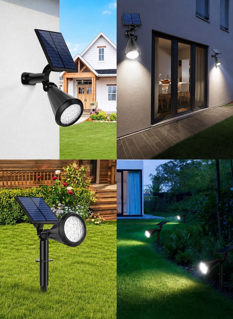 الثريات كشاف حديقة بالطاقة الشمسية 18 واط LED عالي السطوع مقاوم للماء – مصباح إنارة خارجية للممرات والحدائق والساحات والديكور الخارجي - Image 4