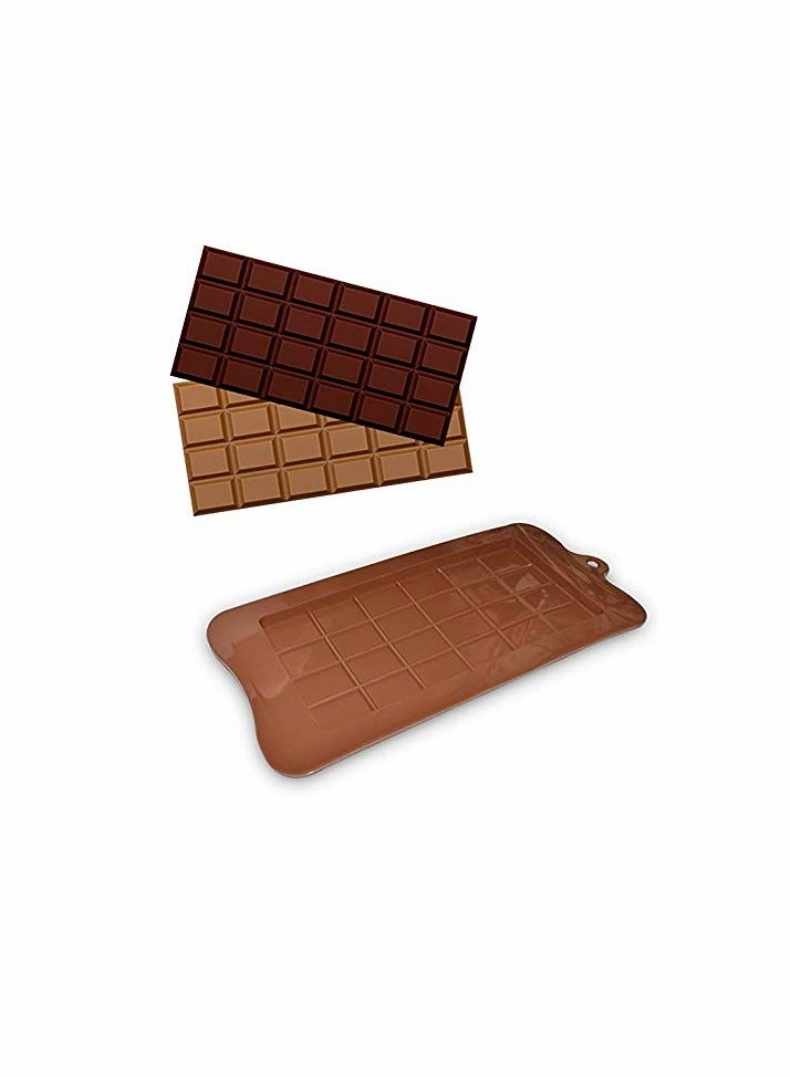 Excefore قوالب شوكولاتة قابلة للفك، مجموعة من 4 عبوات، قوالب سيليكون غير لاصقة من الدرجة الغذائية لقوالب البروتين والطاقة - Image 2