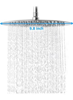 High Pressure Shower Head, Round Stainless Steel Adjustable High Flow Rainfall Showerhead, Pressure Boosting Design (10 Inch, Chrome Finish) - pzsku/Z2BFFEB9E016077893BF0Z/45/_/1720943441/e0320888-8873-492a-9ba6-e8bd5c0aeedf