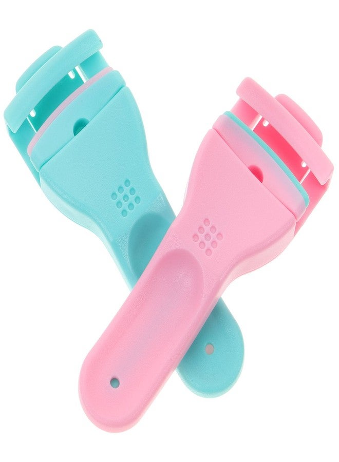 Beaupretty 2pcs Eyelash Curler Plastic Lash Curler Eyelashes Curling Refill Rubber Pad Clip Eyelash Makeup Tool for Women Girls - Image 2