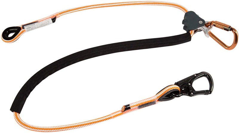 حبل تحديد المواقع ProClimb Arborist من Pelican Rope - حبل بوليستر بطول 1/2 × 8 قدم مع خطاف من الألومنيوم - قابل للتعديل عالي الوضوح ومعتمد من ANSI/OSHA لتحديد موضع العمل وتسلق الأشجار - Image 1