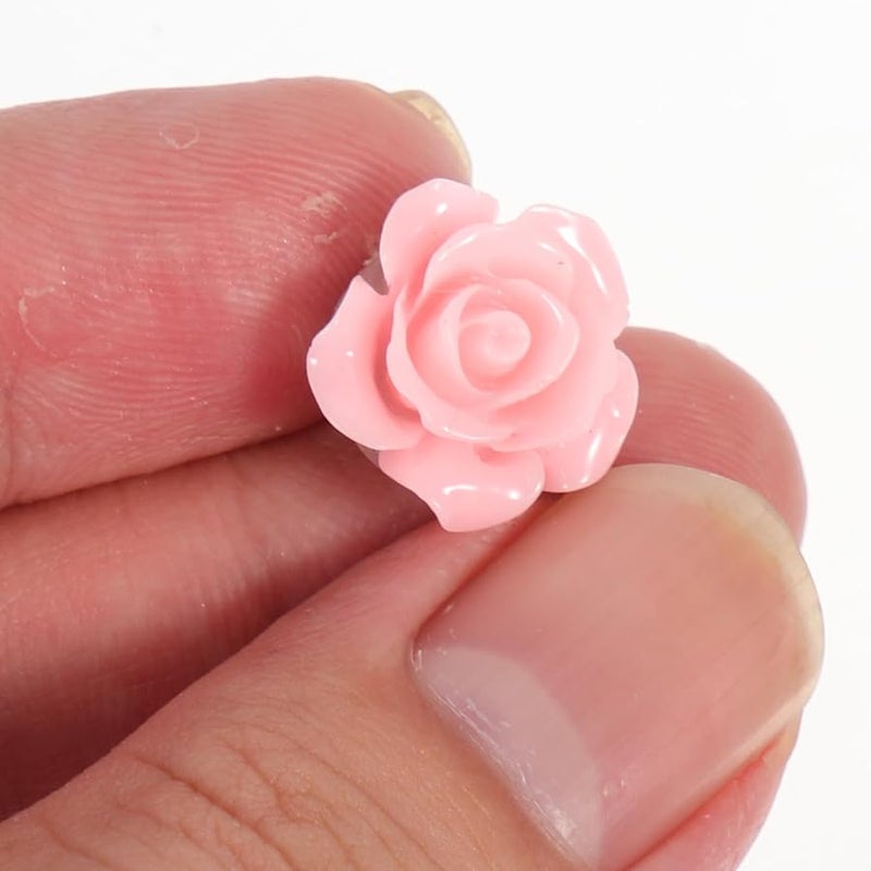 30Pcs Rose Shaped Push Pins Colorful Resin Thumb Tacks for Cork Board Map Office Home - Image 3