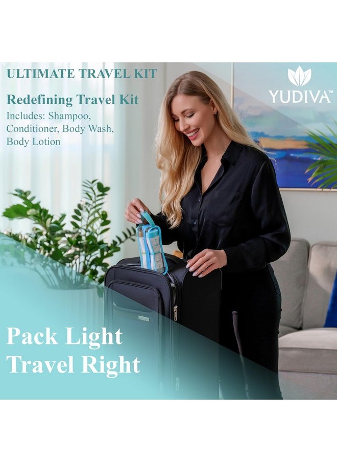 YUDIVA - YUDIVA BABY Hair & Body Wash/Body Lotion Set, TSA travel size 3.3 Fl Oz/100ml - Image 1