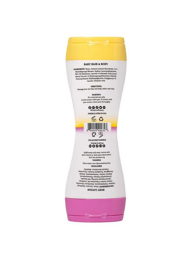 YUDIVA - YUDIVA BABY Hair & Body Wash/Body Lotion Set, TSA travel size 3.3 Fl Oz/100ml - Image 1