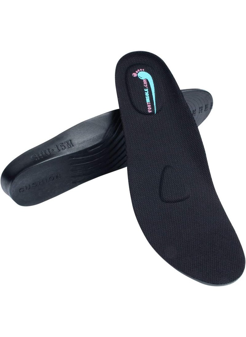 FOOTINSOLE.COM Height Increase Insole, Shoe Lift for Men Elevated Cushioned Inserts and Arch Support Comfort Insoles to Make You Taller (0.6" UP (US Men's 7-11)) 
