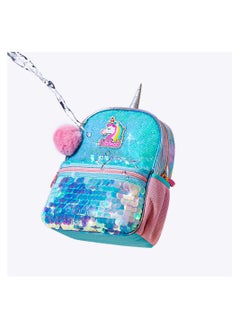 Eazy Kids Unicorn Sparkle Backpack - Green  - Image 2