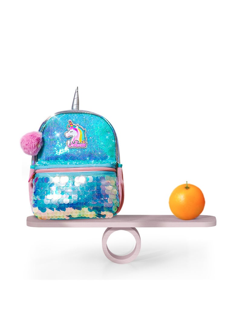 Eazy Kids - Unicorn Sparkle Backpack - Green - Image 1