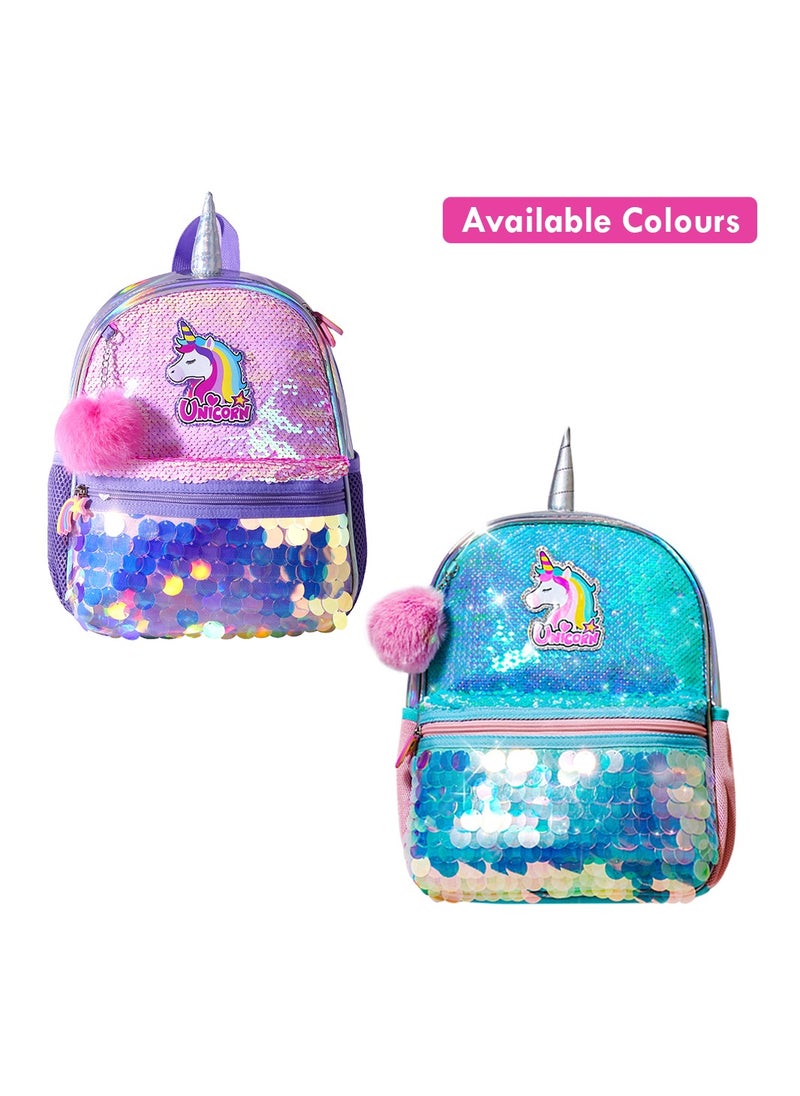 Eazy Kids - Unicorn Sparkle Backpack - Green - Image 1