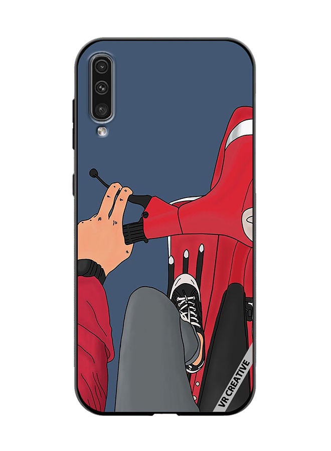VR CREATIVE Protective Case Cover For Samsung Galaxy A50/A50s Cool Bike Design Multicolour - Image 1